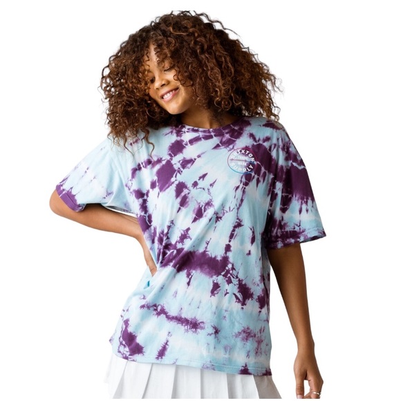 BRIXTON🦎 Oath Oversized Tie Dye Womens Tee🌵 - Picture 1 of 7